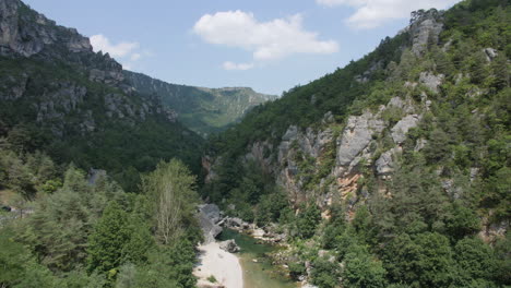 Pas-De-Soucy-Blick-Vom-Belvedere-Fluss-Tarn-Frankreich